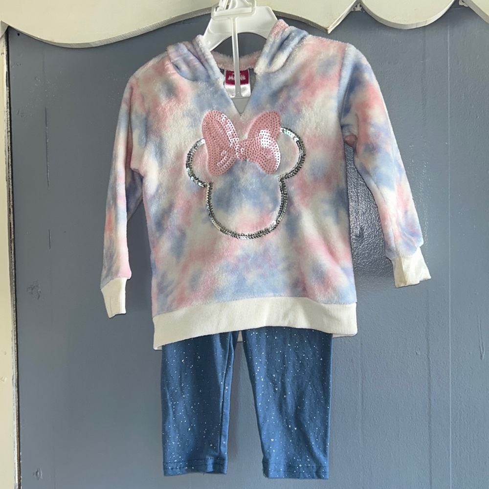 Minnie Mouse Hoodie & Leggings Set